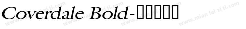 Coverdale Bold字体转换